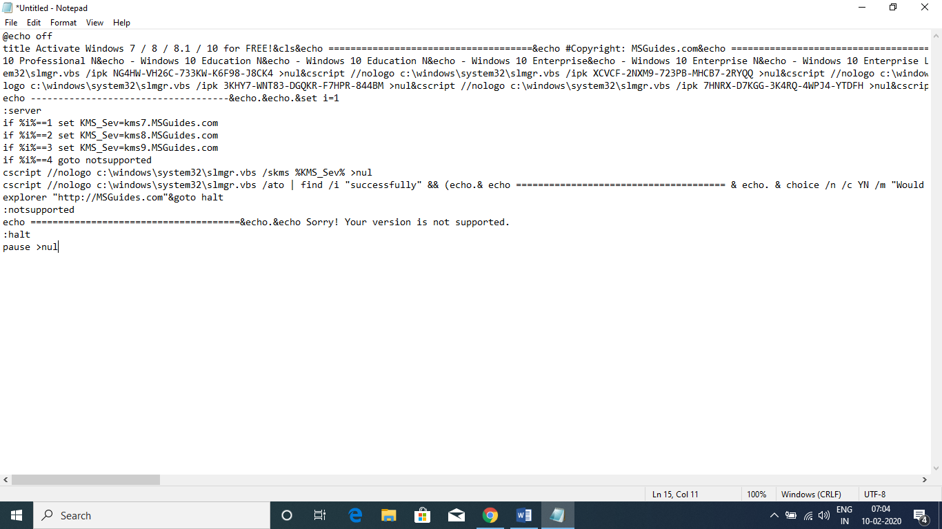 activate windows 10 pro free product key 64 bit notepad activate windows 10 pro free product key 64 bit notepad