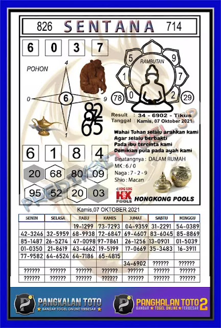 Syair Hk Hari Ini 7 Oktober 2021 Pangkalantoto