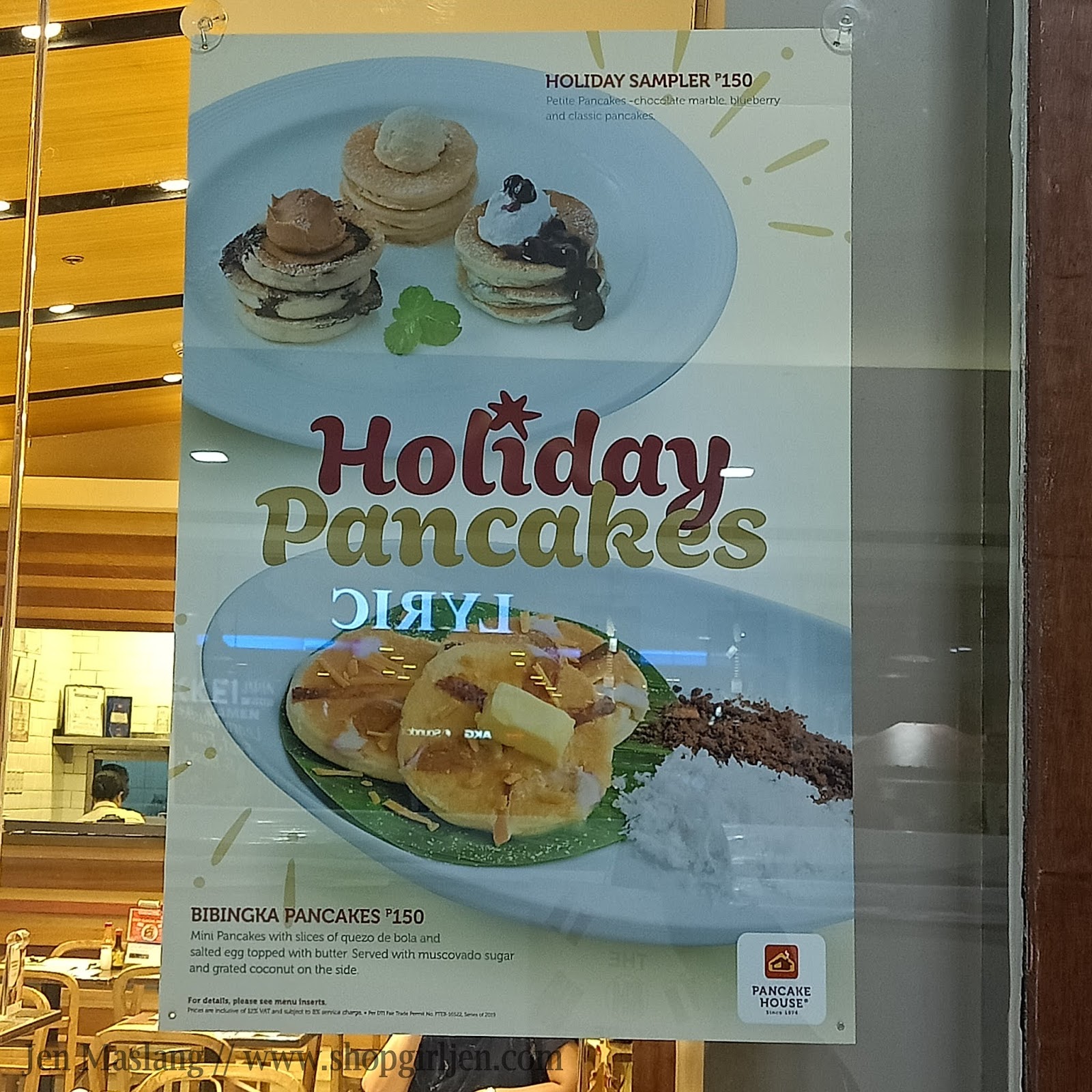 Shopgirl Jen PANCAKE HOUSE OFFERS HOLIDAY PANCAKES