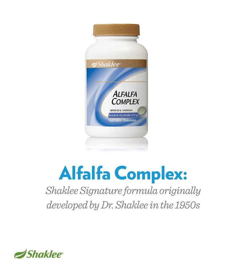 Produk Shaklee Khasiat dan Keistimewaan Alfalfa Complex Amizah Azid