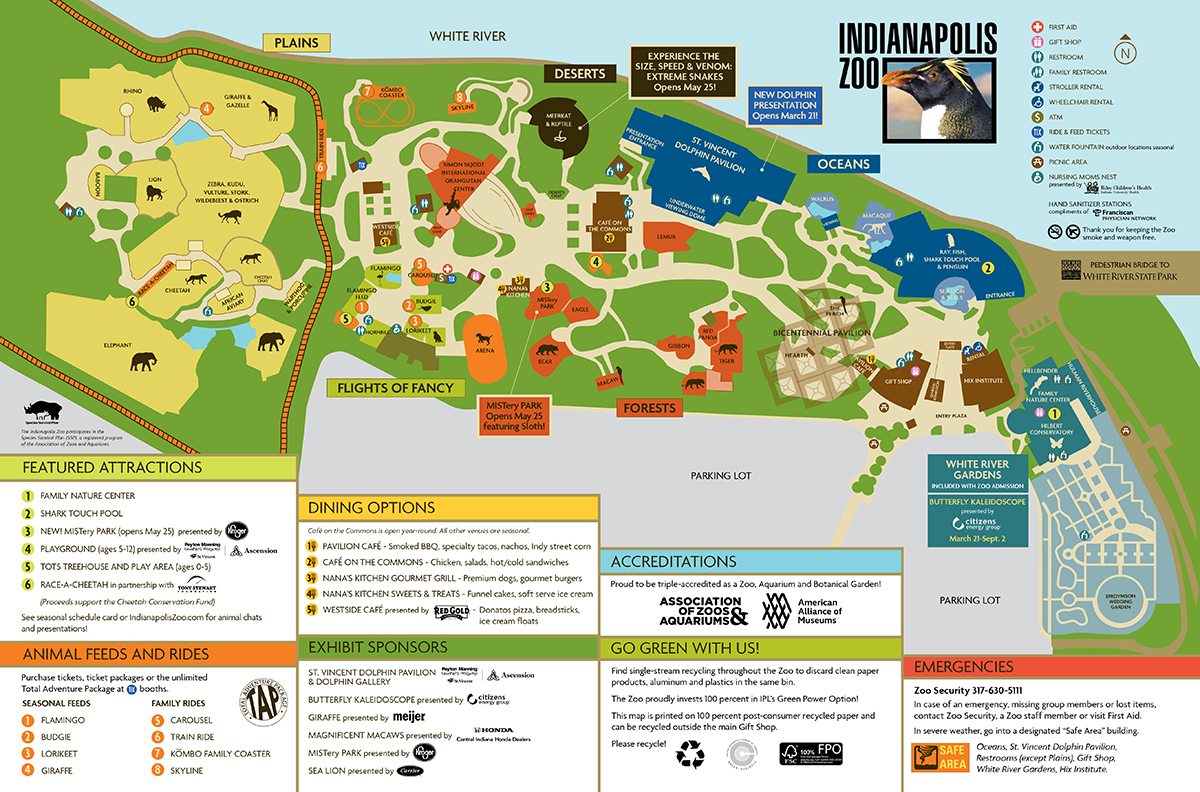 Mesker Park Zoo Map Zoos In Indiana