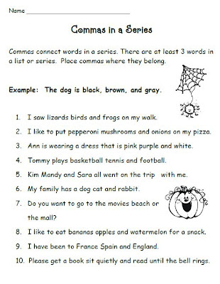 Using Commas In A Series
