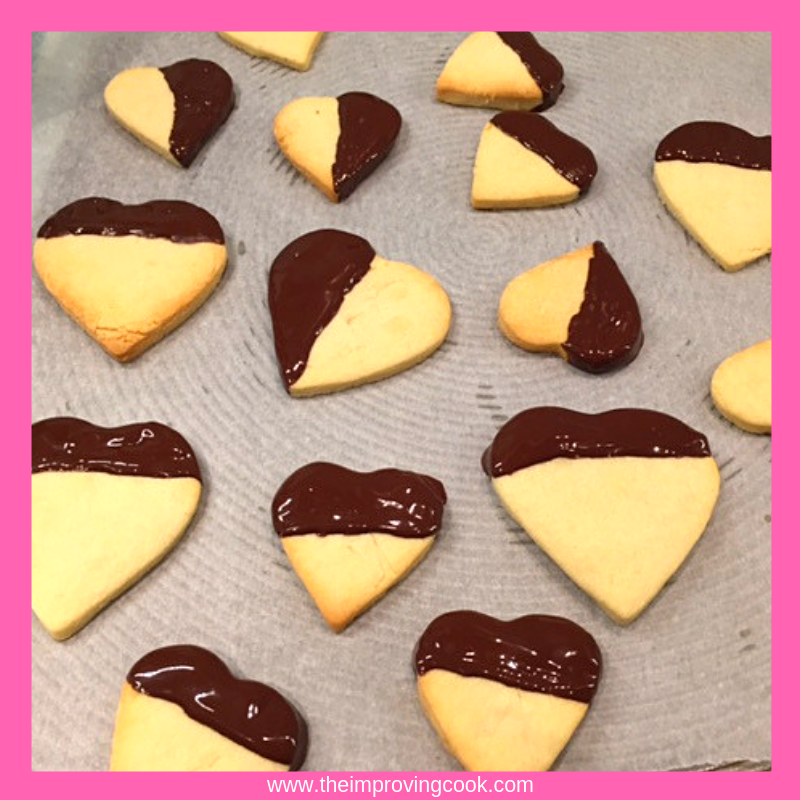 ChocolateCovered Heart Biscuits