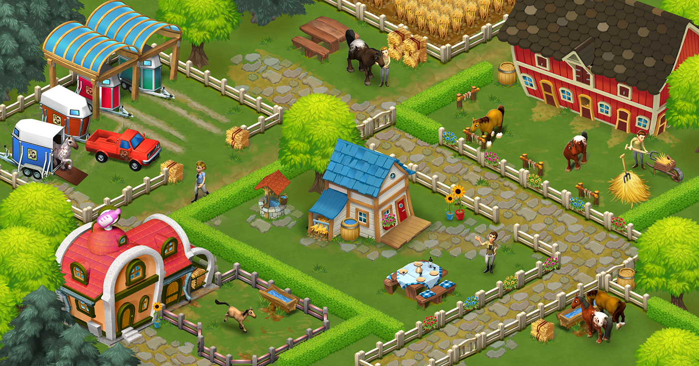 'Horse Farm' // BrowserGame // Lead Artist Ansgar Messmer Freelance