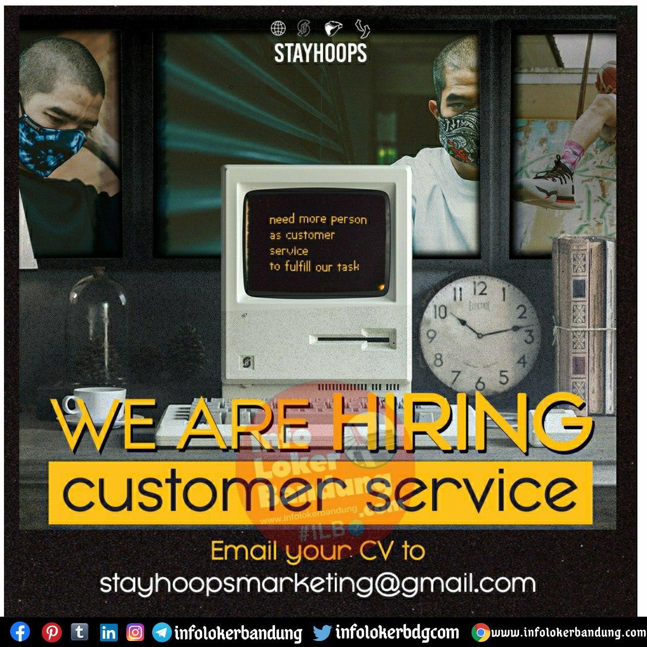 Lowongan Kerja Customer Service Stayshoops Bandung Oktober 2020