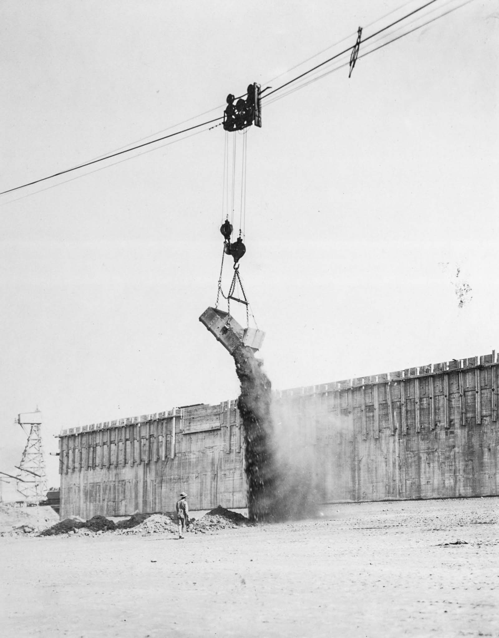 building new york water supply photographs