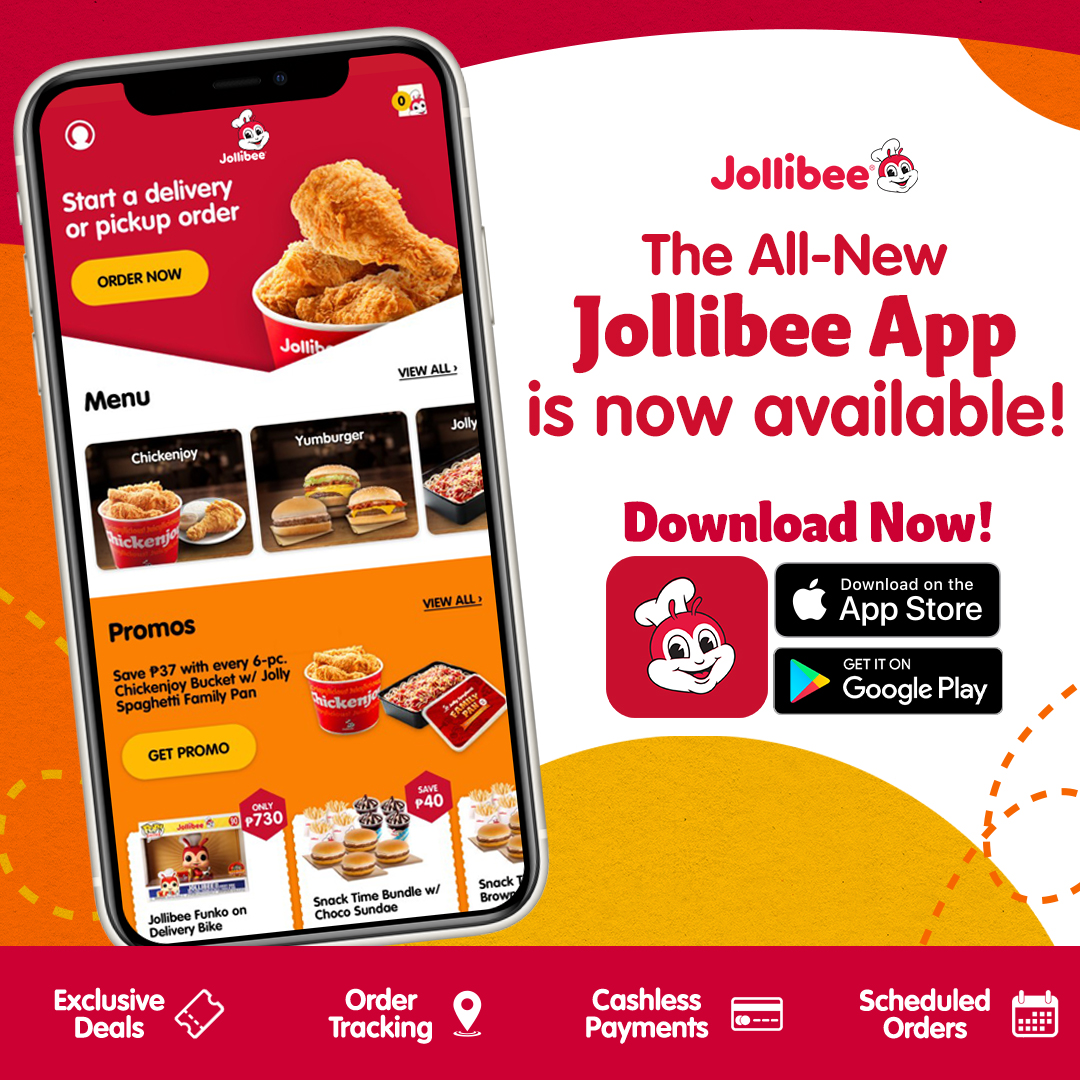 The new Jollibee App makes ordering your favorites faster and more