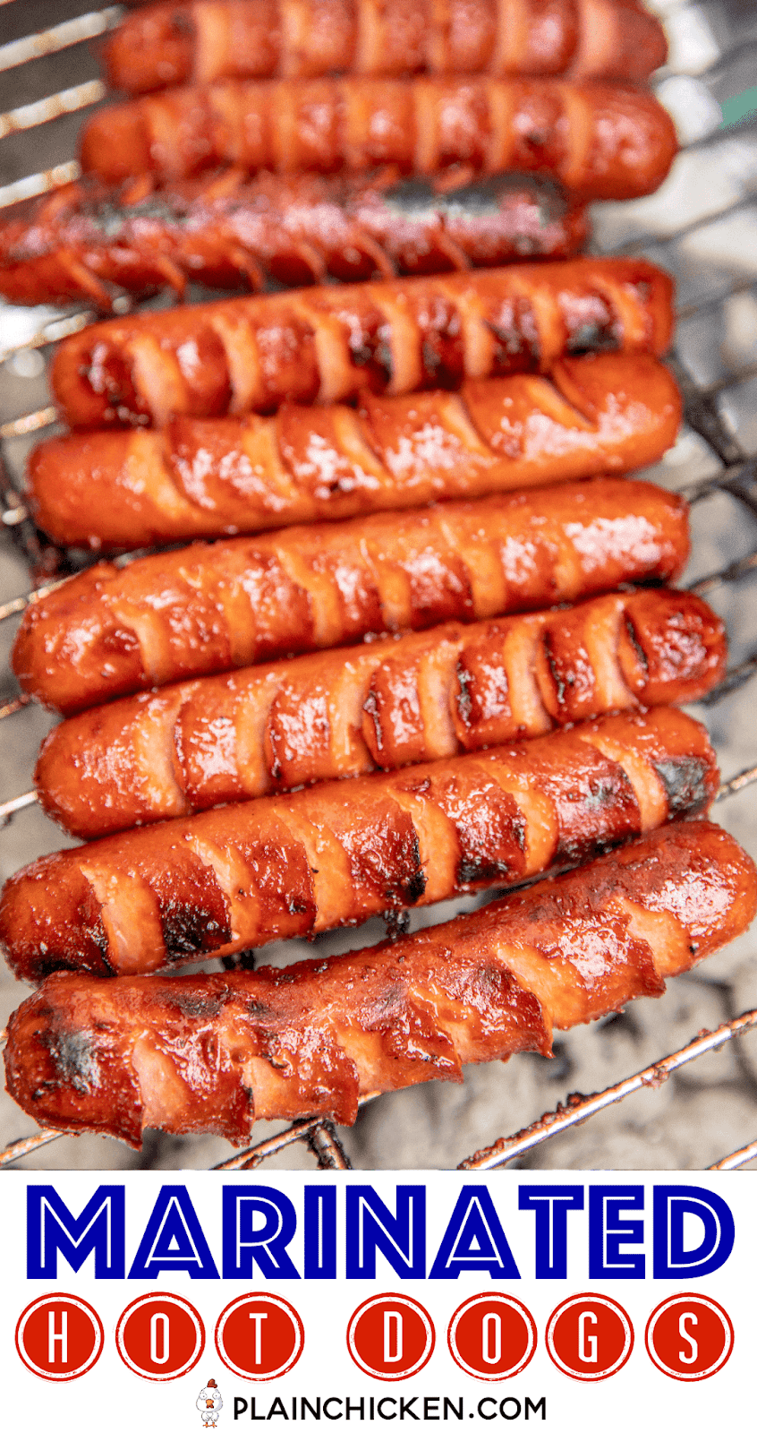Marinated Grilled Hot Dogs Plain Chicken®