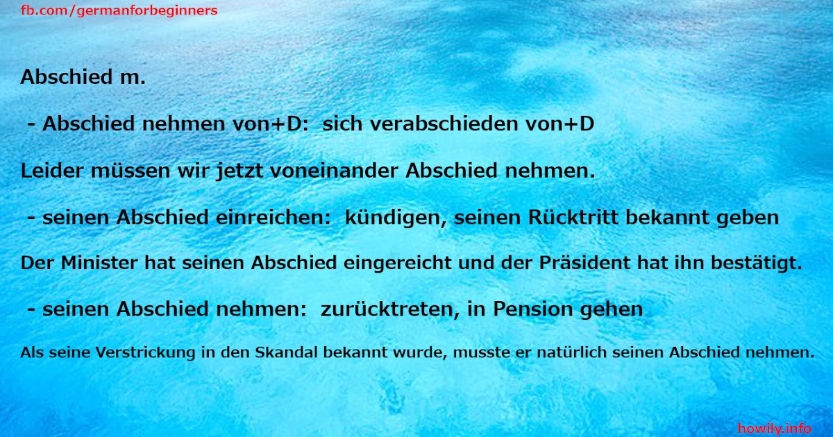 Abschied