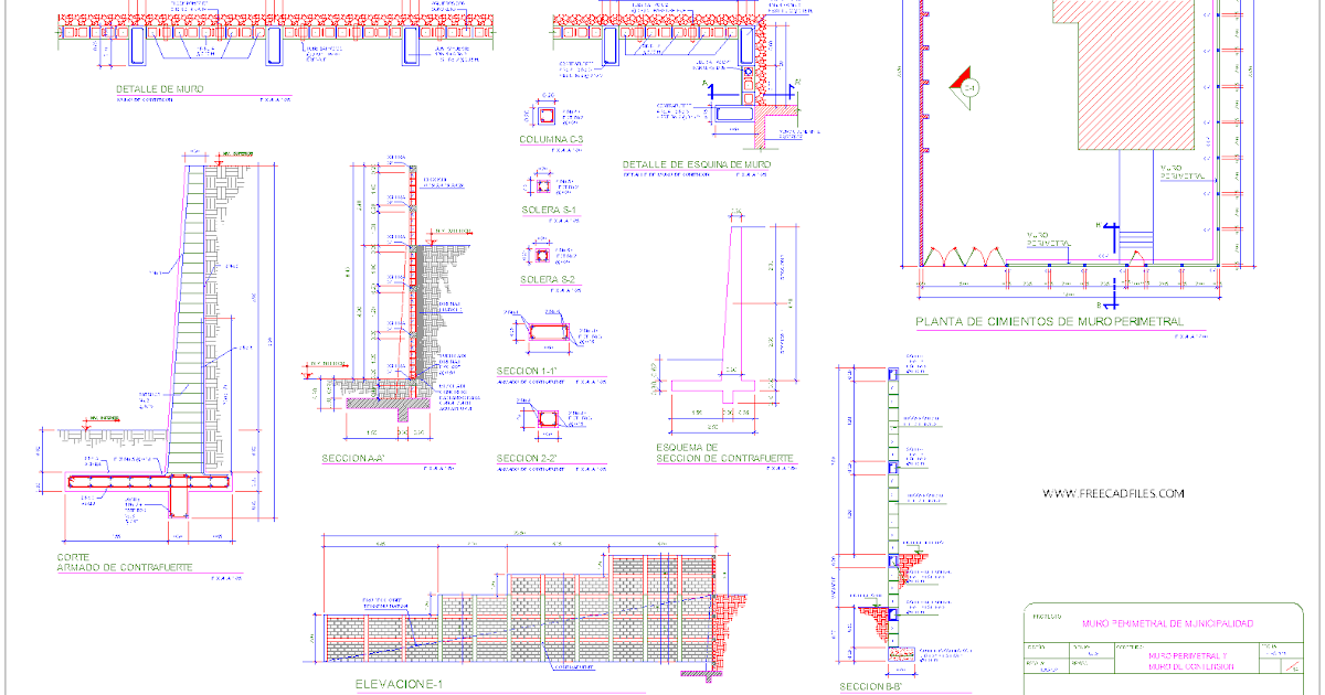 cantilever retaining wall autocad drawing handarttutorialanime