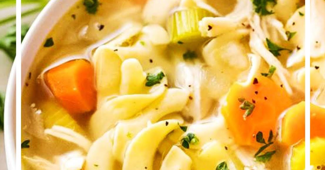 HOMEMADE CROCKPOT CHICKEN NOODLE SOUP