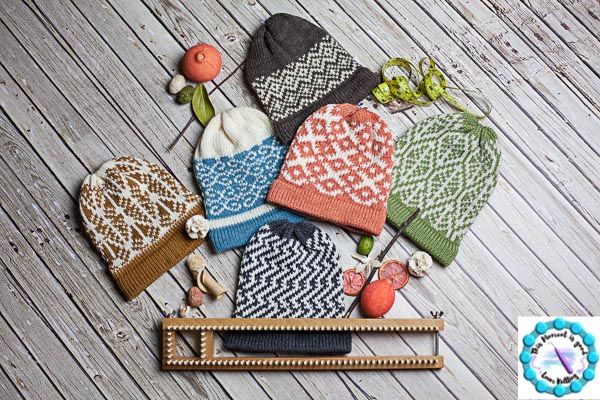 Loom Knit hat patterns, loom knit fair isle hat patterns, loom knitting patterns, loom knit beanie pattern, loom knit