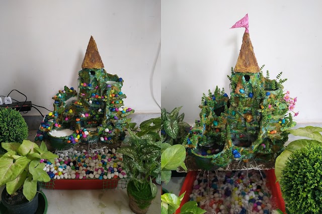 Hand made Hill shape  water fountain
