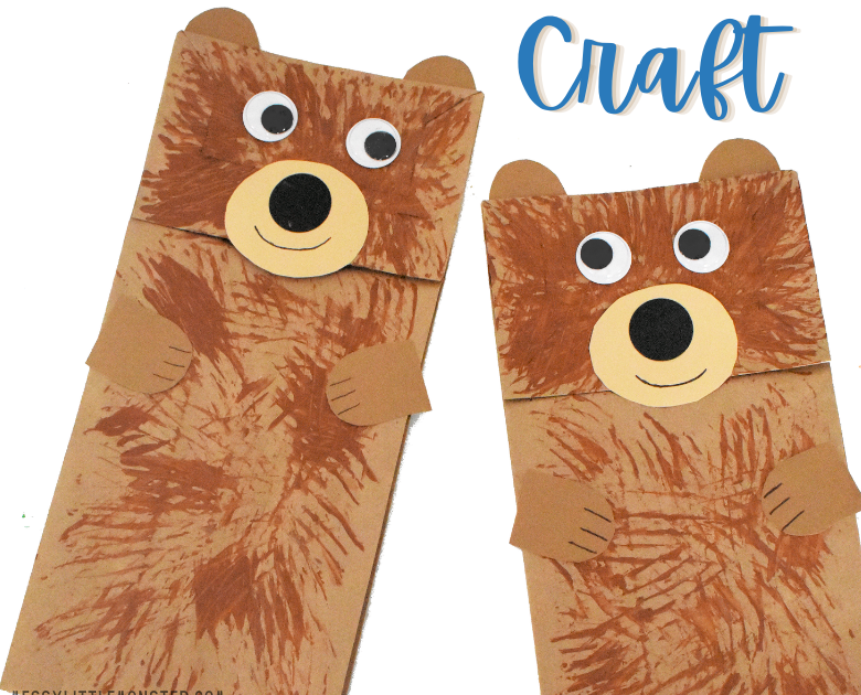 Frog Paper Bag Puppet Craft For Kids (FREE Template!) - Sunshine Whispers
