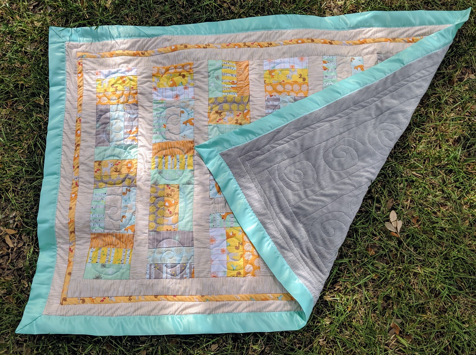 Good Natured Foxes Baby Quilt