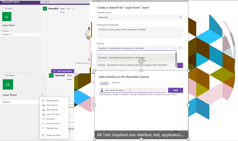 Cara Mudah Membuat Channel pada Microsoft Teams Layar Kunci