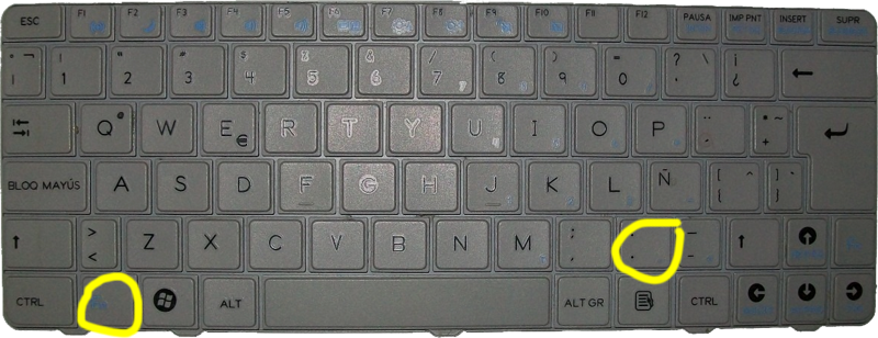Como Se Pone Guion Bajo En El Teclado