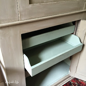 painted vintage linen press by Lilyfield Life