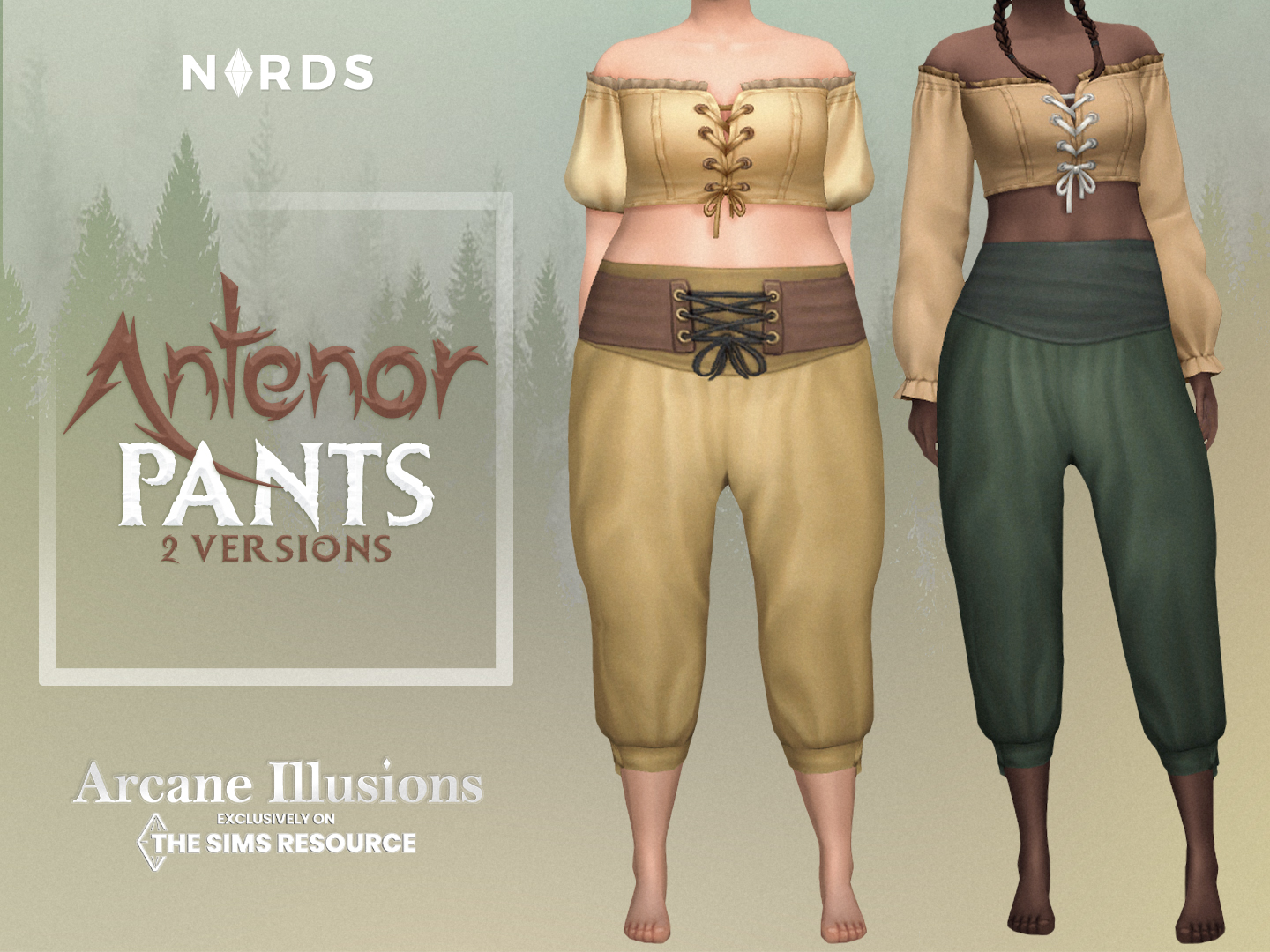 Antenor Pants Sims 4 CC Bottom