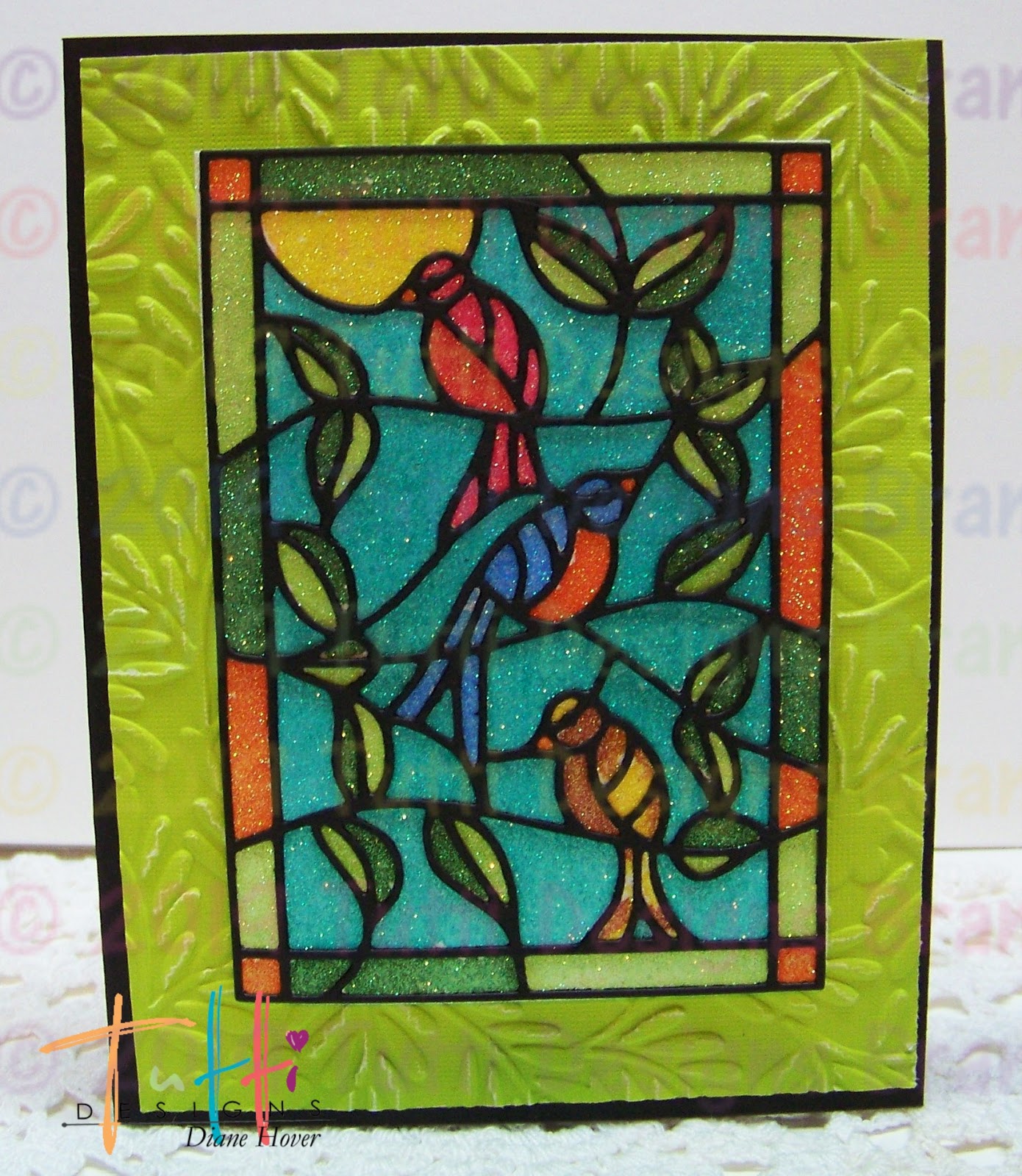 Nellies Nest Stained Glass Cards