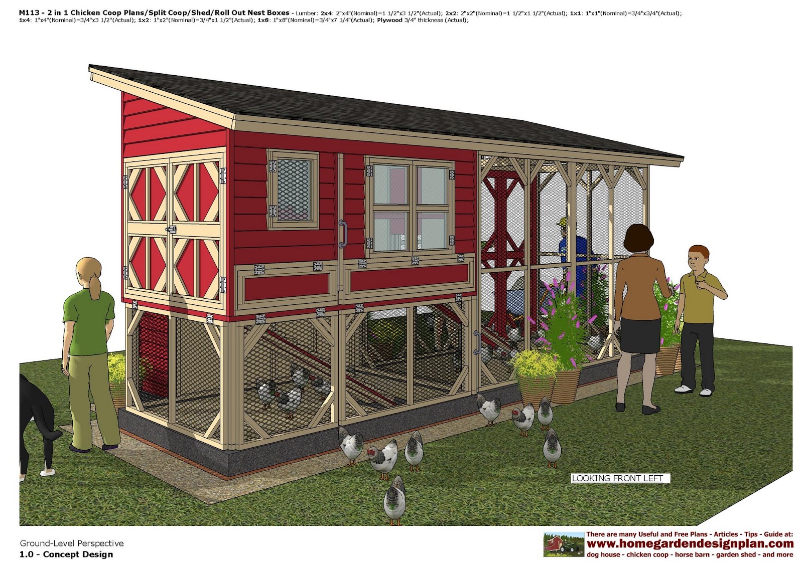 Garden Sheds 10 X 3 home garden plans: m113 _ 2 in 1 chicken coop plans - split Garden Sheds 10 X 3 home garden plans: m113 _ 2 in 1 chicken coop plans - split