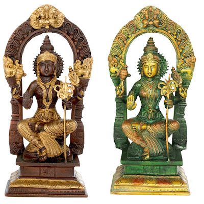 Rajarajeshwari Brass Sculpture-Tripura Sundari