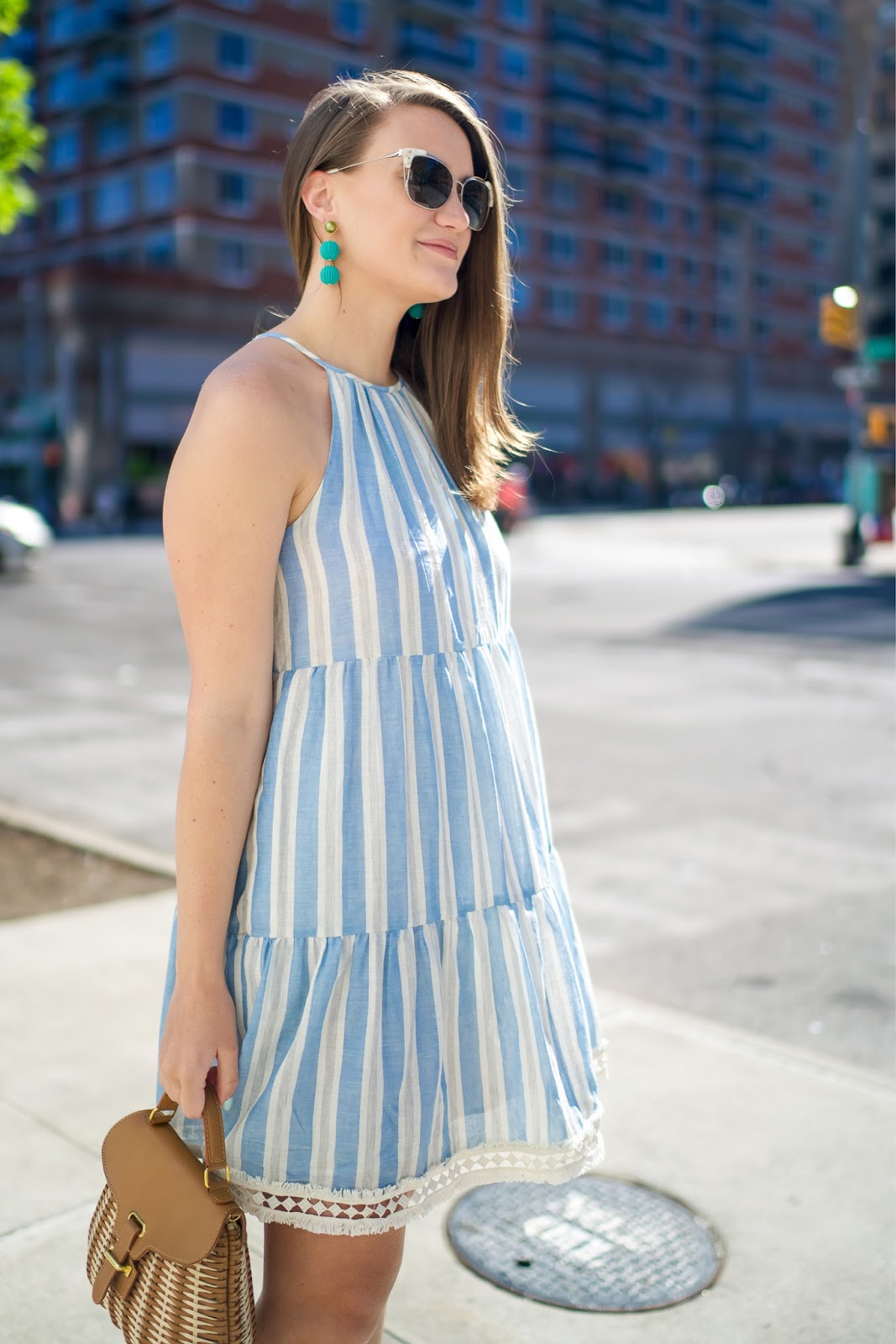 Blue Stripe Shift Dress | Connecticut Fashion and Lifestyle Blog ...