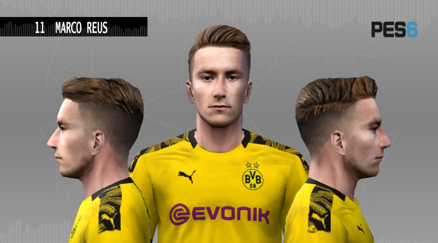 Ultigamerz Pes 6 Marco Reus Borussia Dortmund Face 2019 20