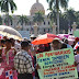 Sindicalistas Haina protestan en Palacio