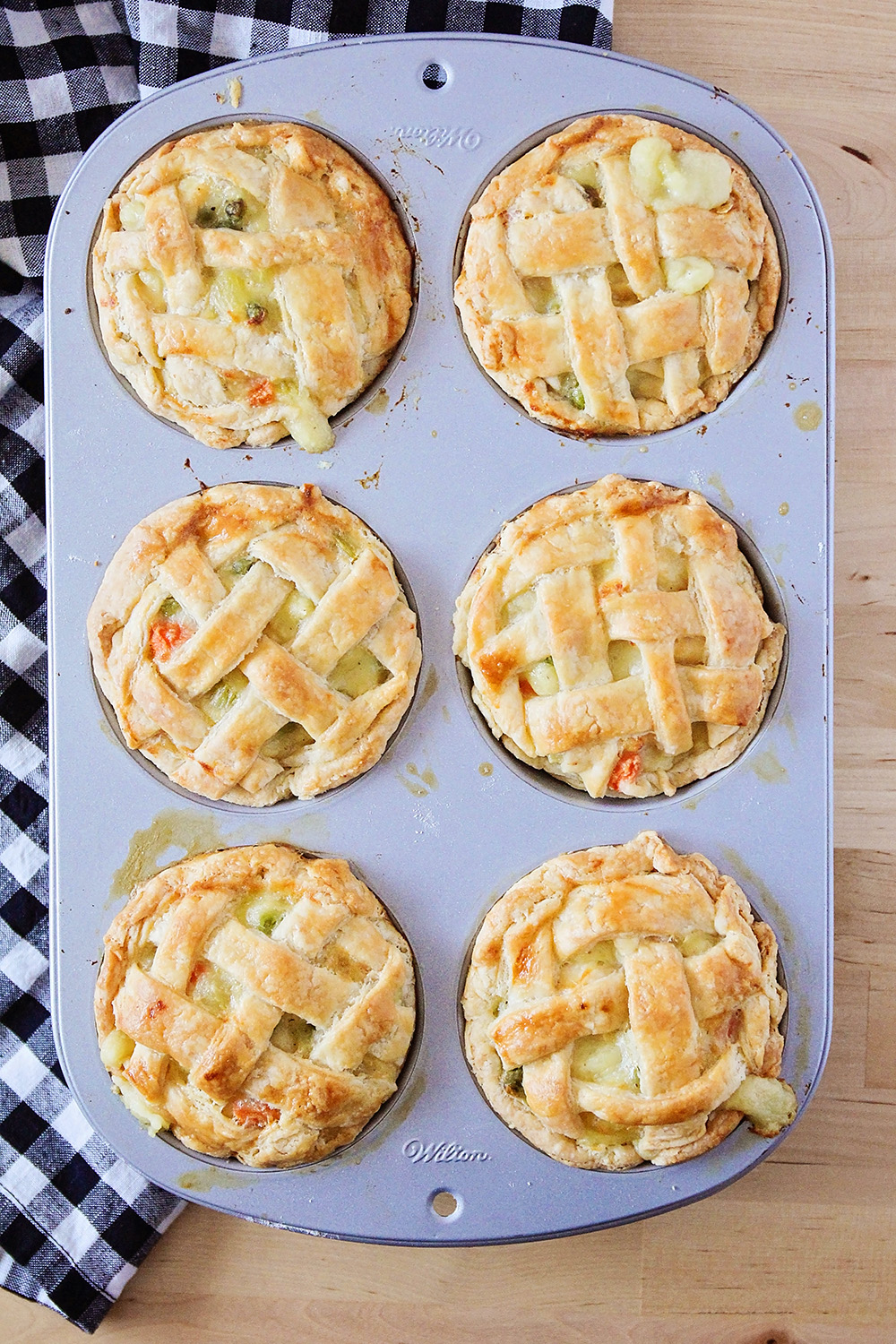 These savory mini chicken pot pies are so incredibly delicious, and adorable to boot!