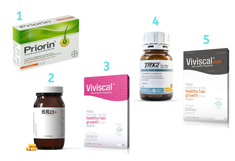 5 Hair Growth Supplements For Baldness