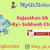 Rajasthan Gk Notes By:- Subhash Charan Sir PDF