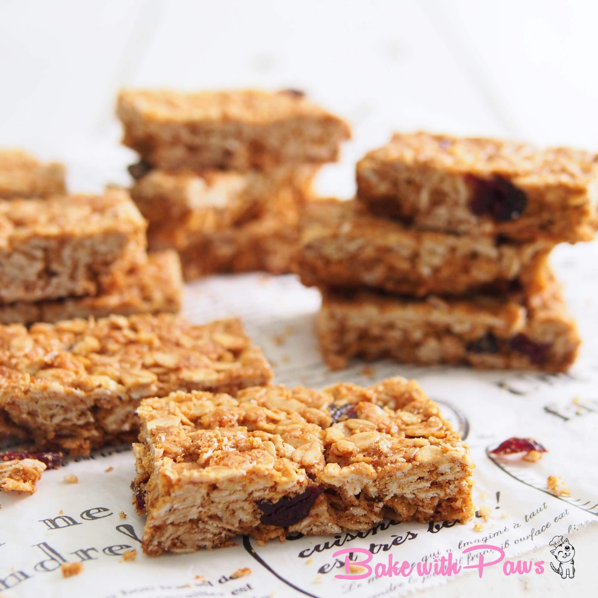 Oats and Honey Bar BAKE WITH PAWS