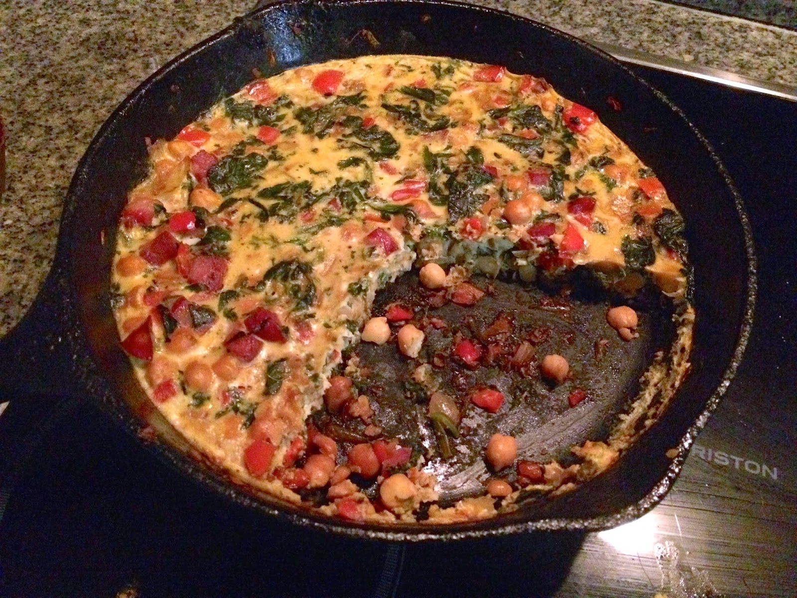 Adventures in culinary Spinach and Chorizo Frittata