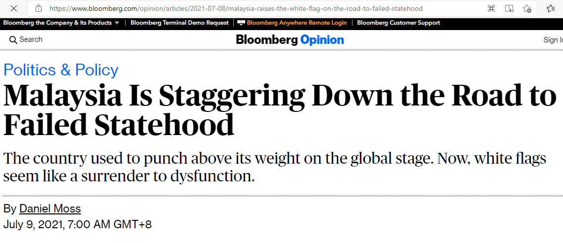 Bloomberg malaysia failed state