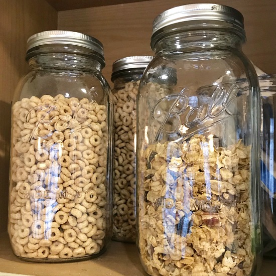 cereal jars glass