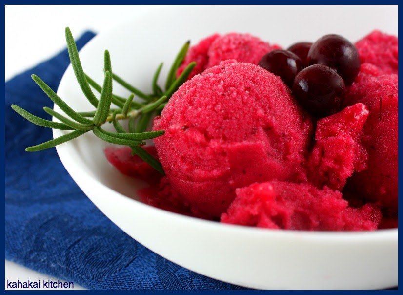 Kahakai Kitchen: Cranberry Sorbet: A Sweet &amp; Tangy Burst of Color from ...