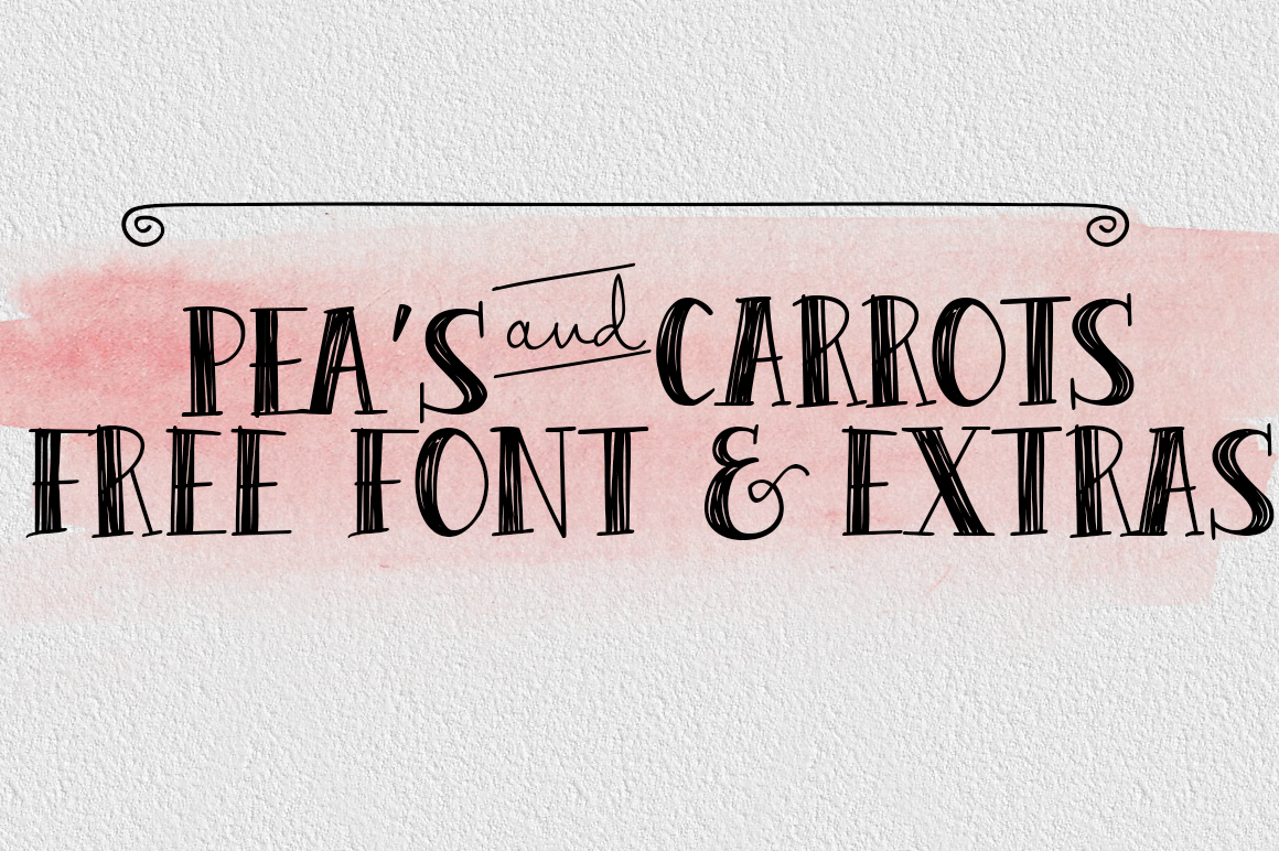 DLOLLEYS HELP Peas & Carrots Free Font