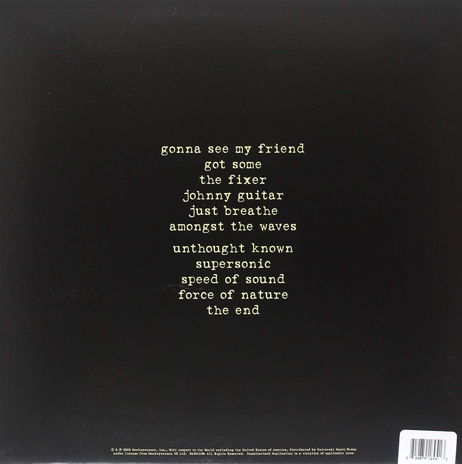 Classic Rock Covers Database Pearl Jam Backspacer (2009)