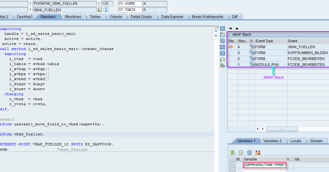 assign variable from another program abap