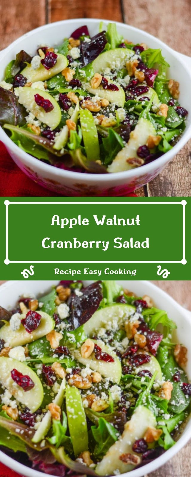 Apple Walnut Cranberry Salad