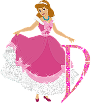 Abecedario de Cenicienta con Vestido Rosa. Cinderella in Pink, Abc.