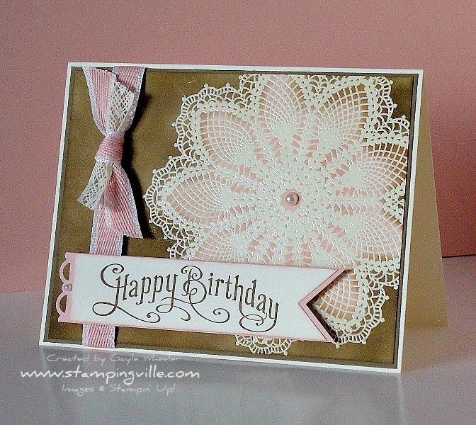 Stampingville: A Perfectly Penned Doily Birthday