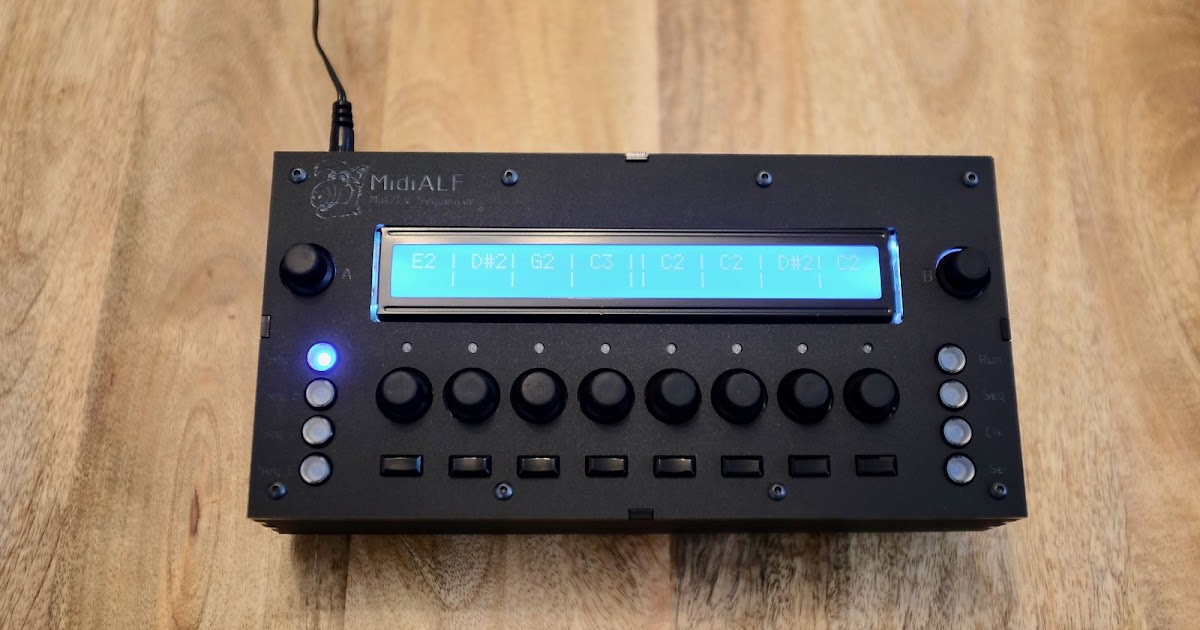 MATRIXSYNTH MidiSizer MIDIAlf DIY Midi sequencer with CV/Gate output