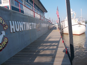 200' from shore on a barge. Huntington WVA YC. Nice.