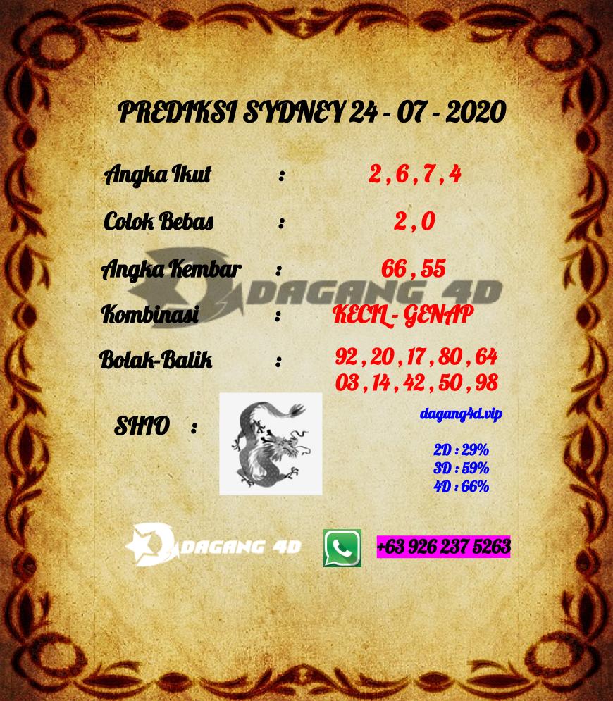 PREDIKSI TOGEL SYDNEY TERAKURAT 24 JULI 2020 Games303