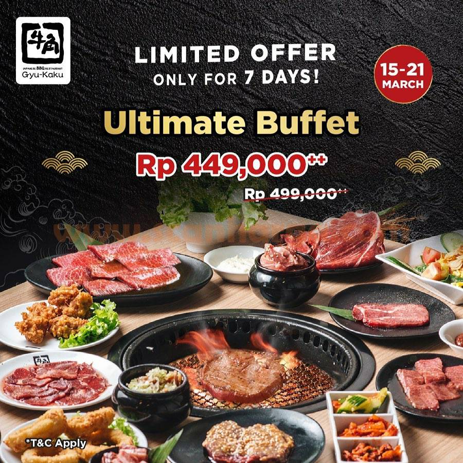 GYUKAKU Promo Menu ULTIMATE BUFFET harga Spesial Hanya Rp 449.000