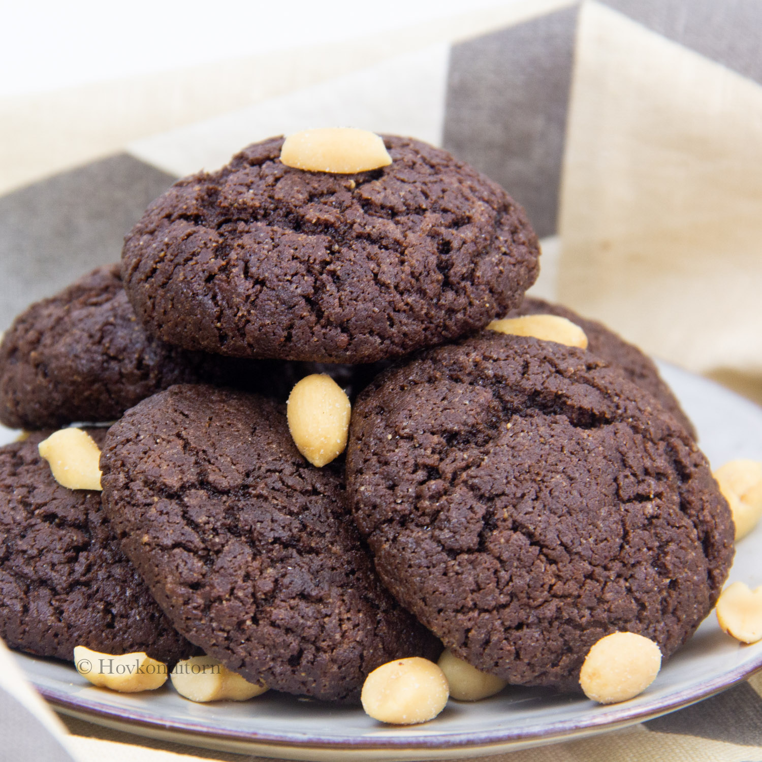 Flourless Chocolate & Hazelnut Peanut Butter Cookies