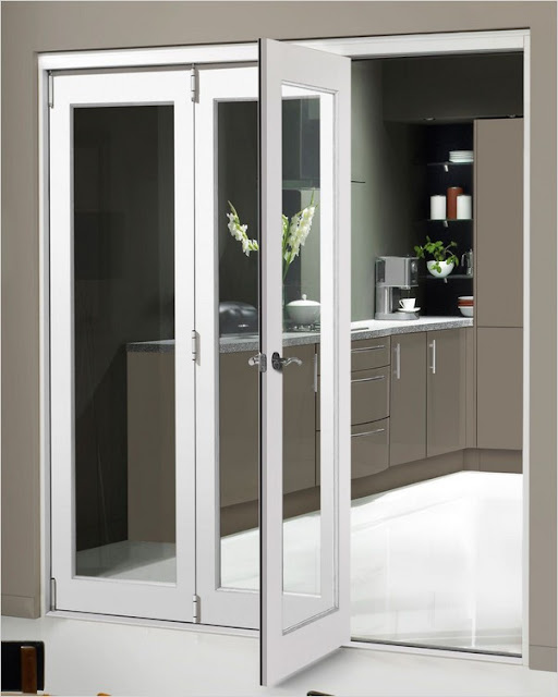 Double Skin Oak Pine Folding Door PVC Internal Sliding Panel Bi Divider Indoor
