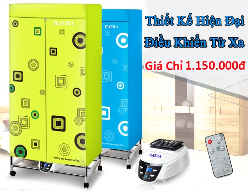 Hình ảnh minh họa máy sấy quần áo Haera DH-X816R Nhật Bản